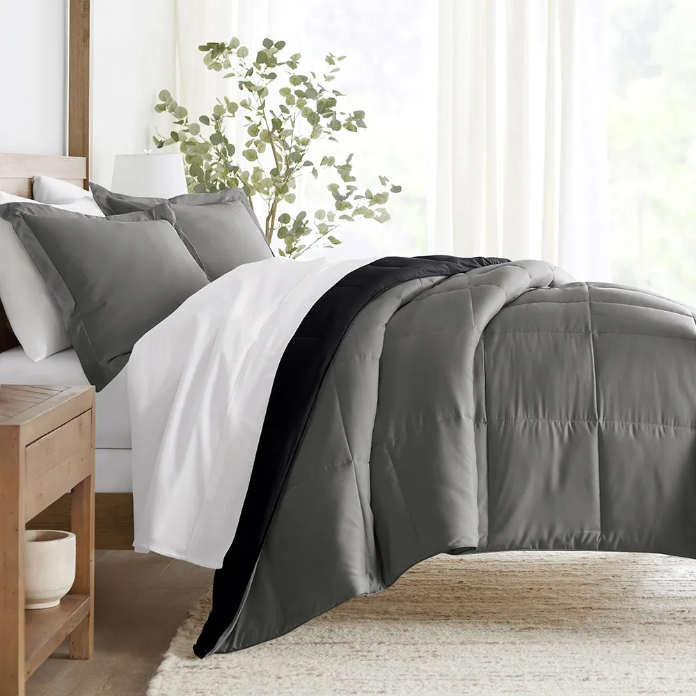 Reversible Down-Alternative Comforter Set Sale