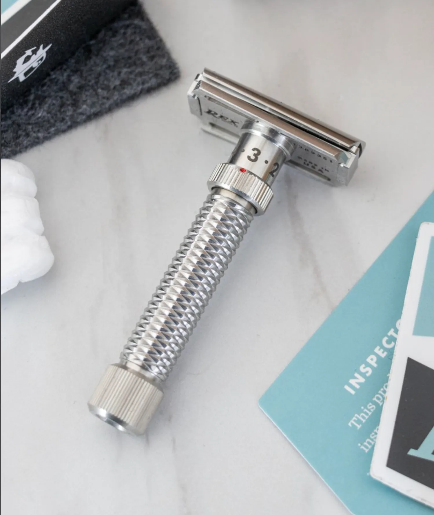 Rex Supply Co. - Konsul - Slant Adjustable Stainless Steel DE Safety Razor