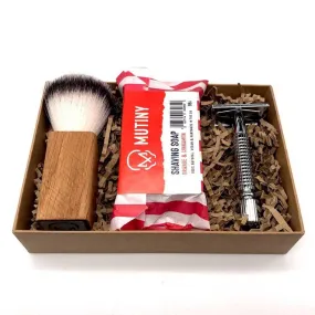 Safety Razor Shaving Set - Cinnamon & Orange