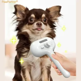 Self-Cleaning Pet Comb with Built-In Humidifier