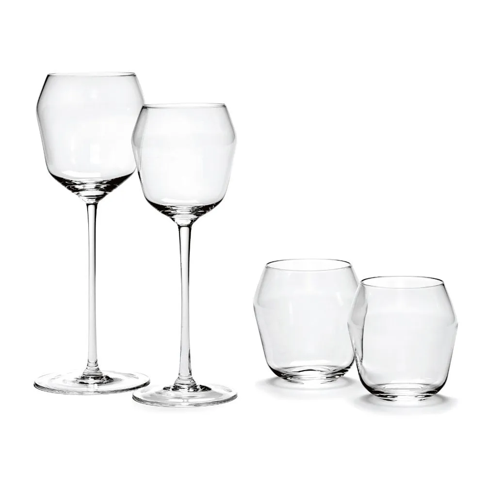 Serax Billie white wine glass h 20.4 cm. transparent