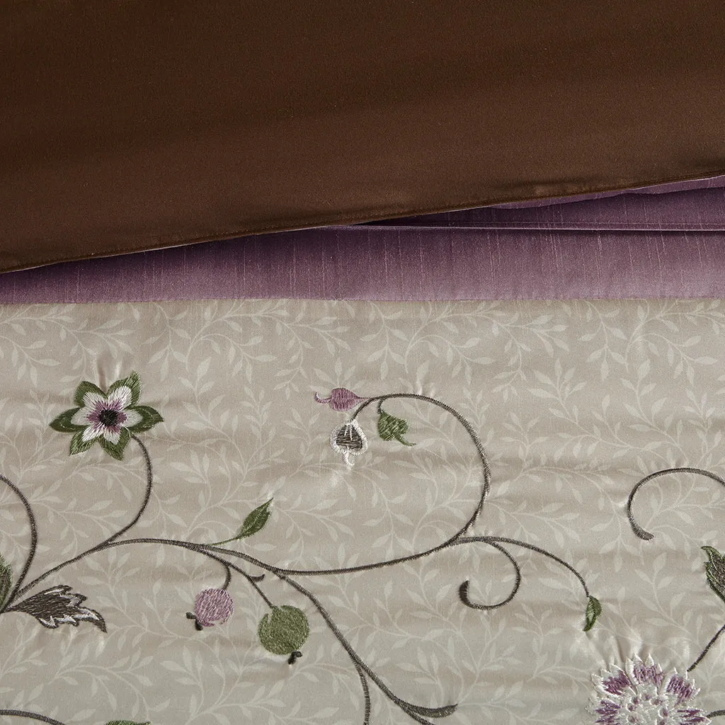 Serene Embroidered 7 Piece Comforter Set by Madison Park