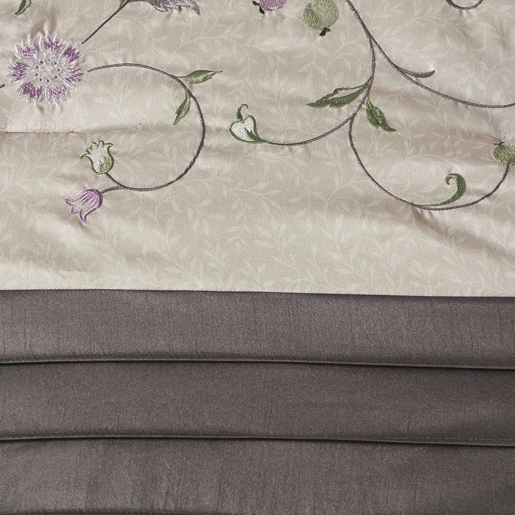 Serene Embroidered 7 Piece Comforter Set by Madison Park