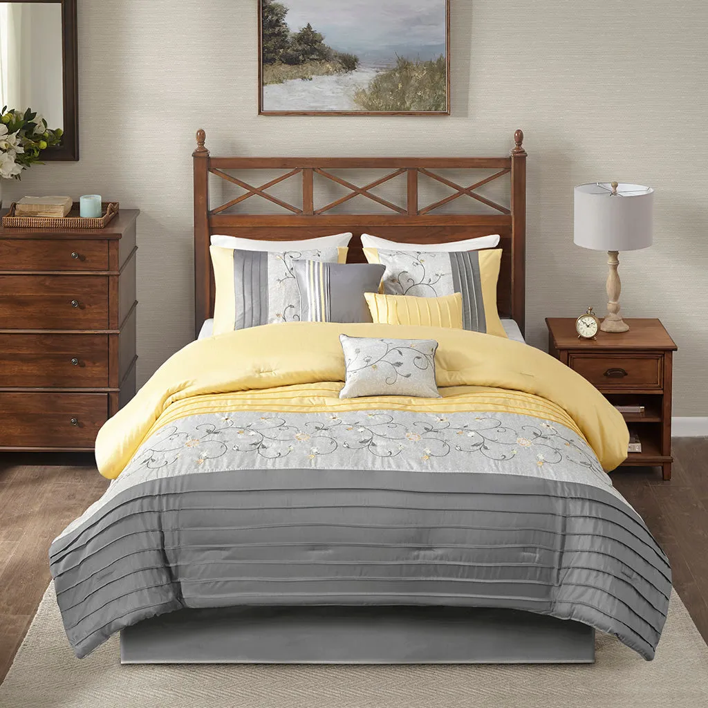 Serene Embroidered 7 Piece Comforter Set by Madison Park