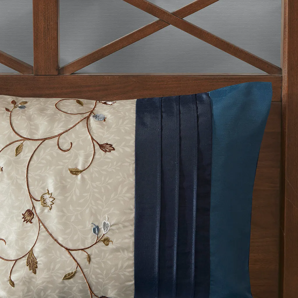 Serene Embroidered 7 Piece Comforter Set by Madison Park