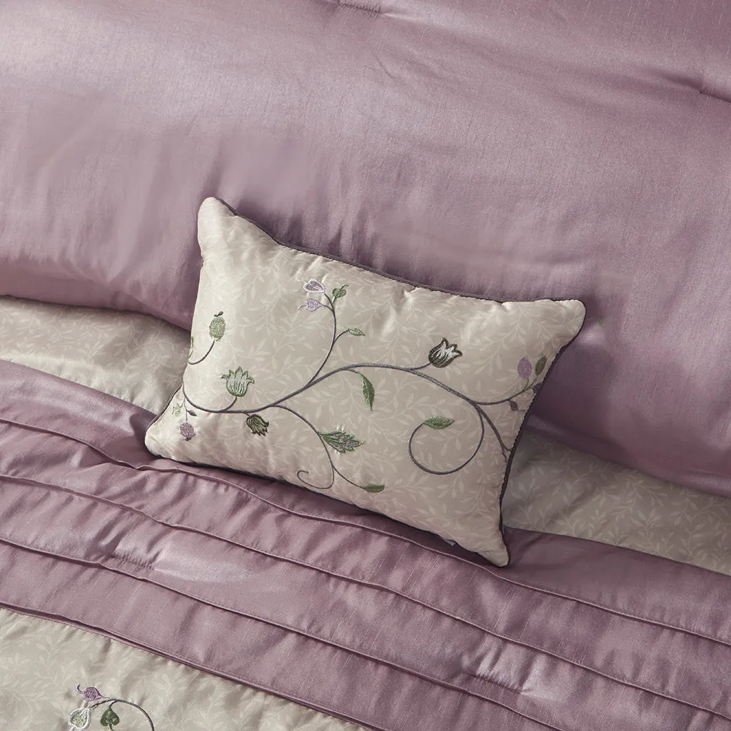 Serene Embroidered 7 Piece Comforter Set by Madison Park