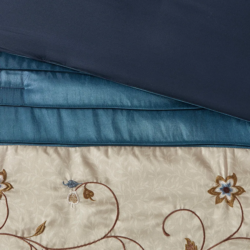 Serene Embroidered 7 Piece Comforter Set by Madison Park