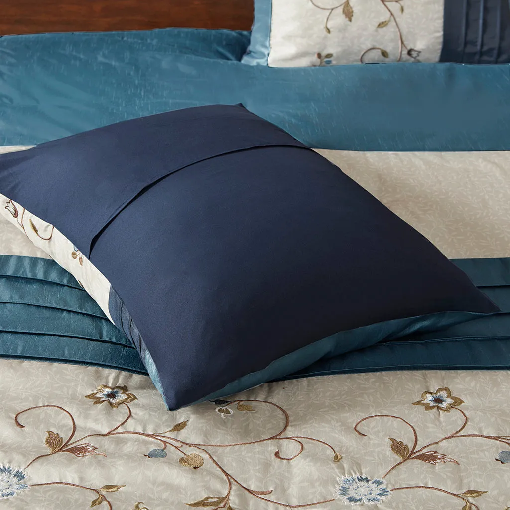 Serene Embroidered 7 Piece Comforter Set by Madison Park