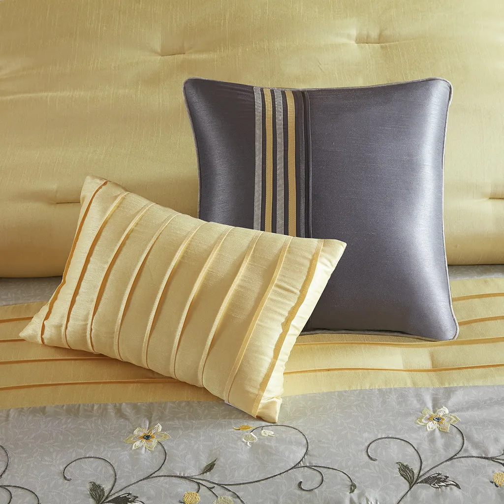 Serene Embroidered 7 Piece Comforter Set by Madison Park