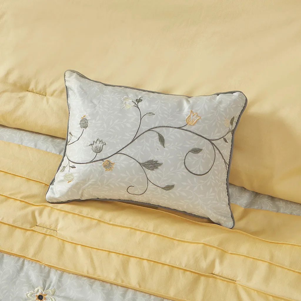 Serene Embroidered 7 Piece Comforter Set by Madison Park