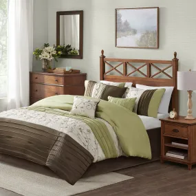 Serene Embroidered 7 Piece Comforter Set by Madison Park