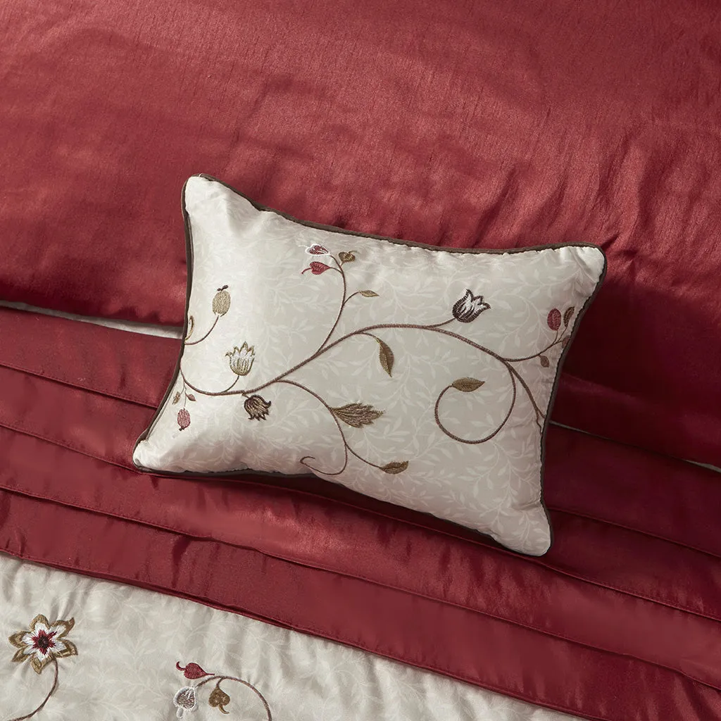 Serene Embroidered 7 Piece Comforter Set by Madison Park