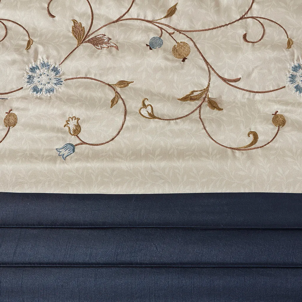 Serene Embroidered 7 Piece Comforter Set by Madison Park