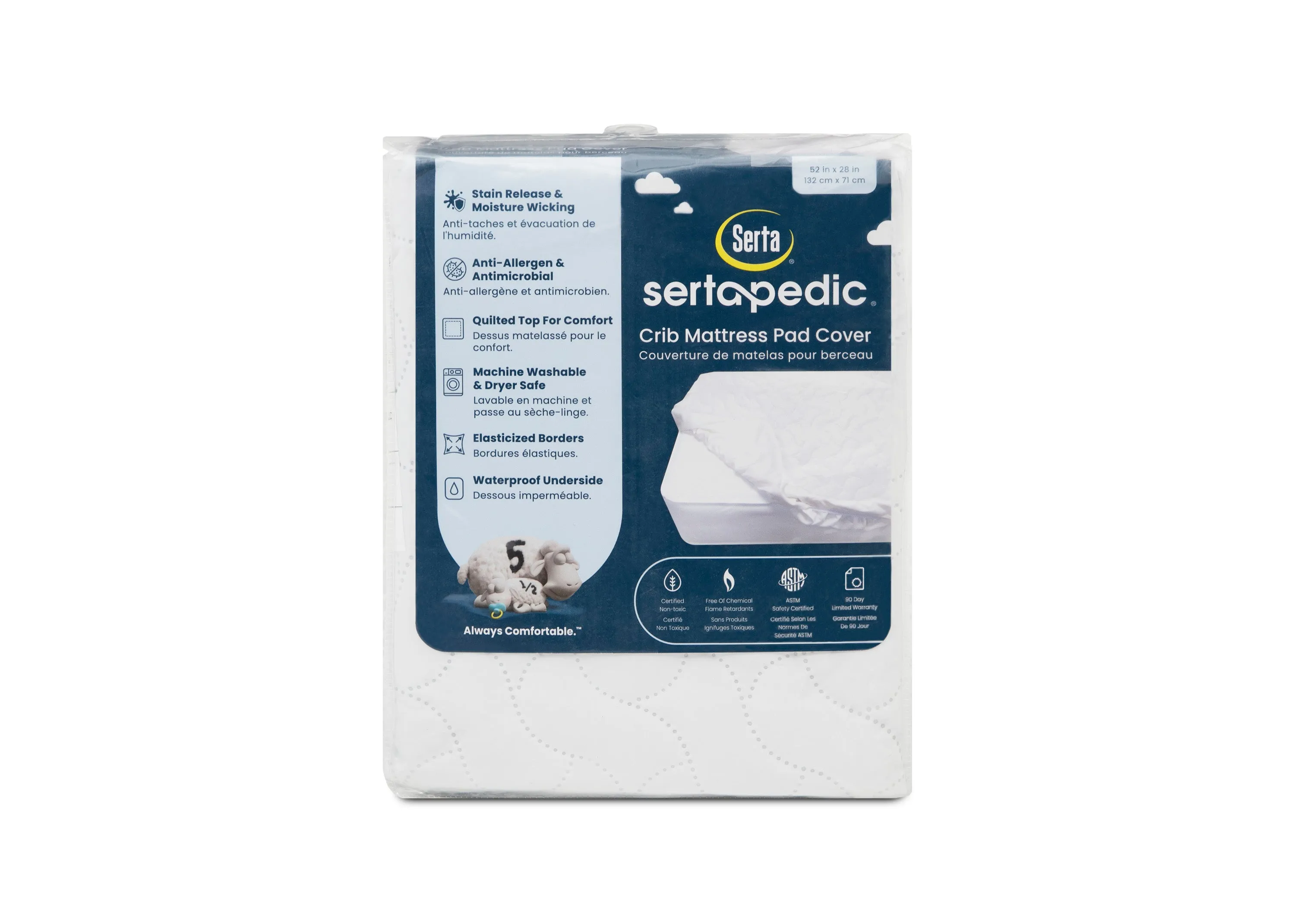 Sertapedic Crib Mattress Pad Cover