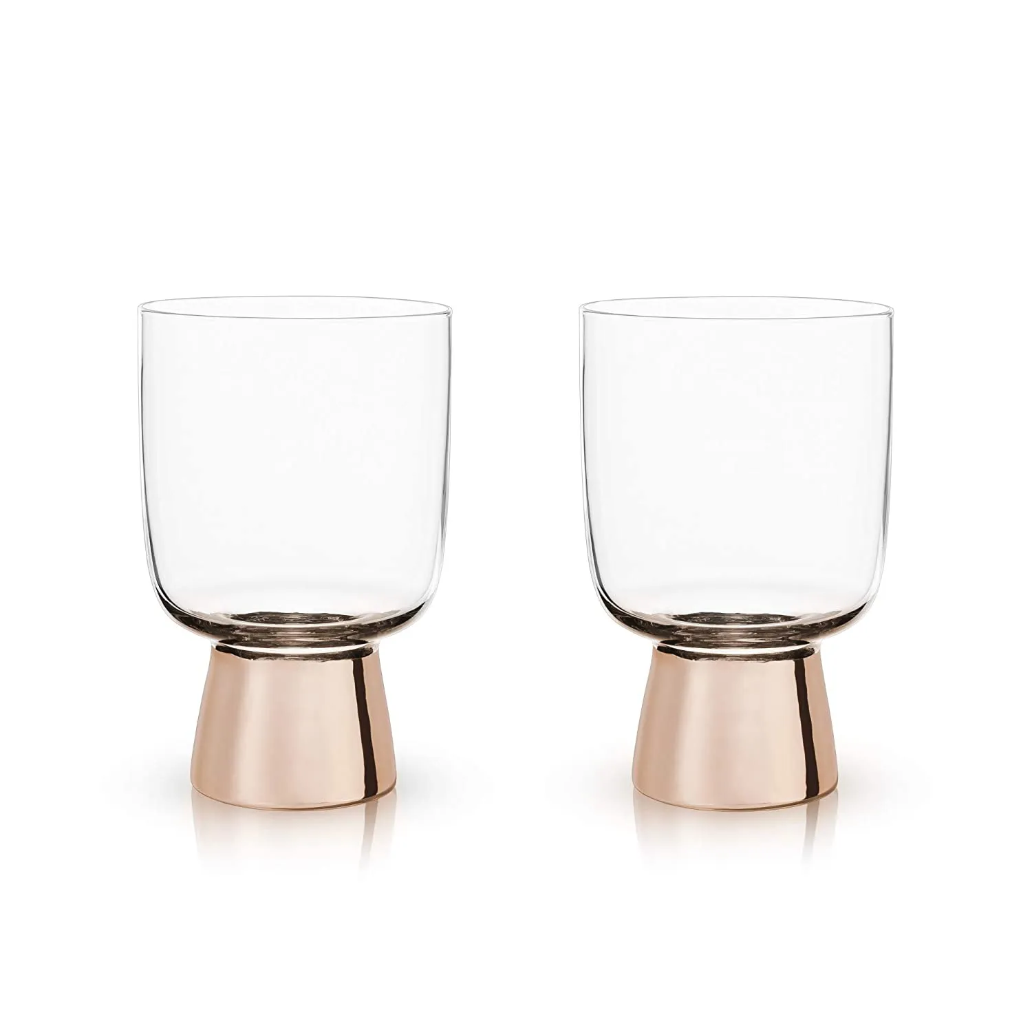 Set of 6 Raye Copper Footed Cocktail Tumblers in Gift Box