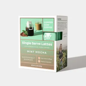 Single Serve Mint Mocha Latte Pour Over Coffee - Pack of 5