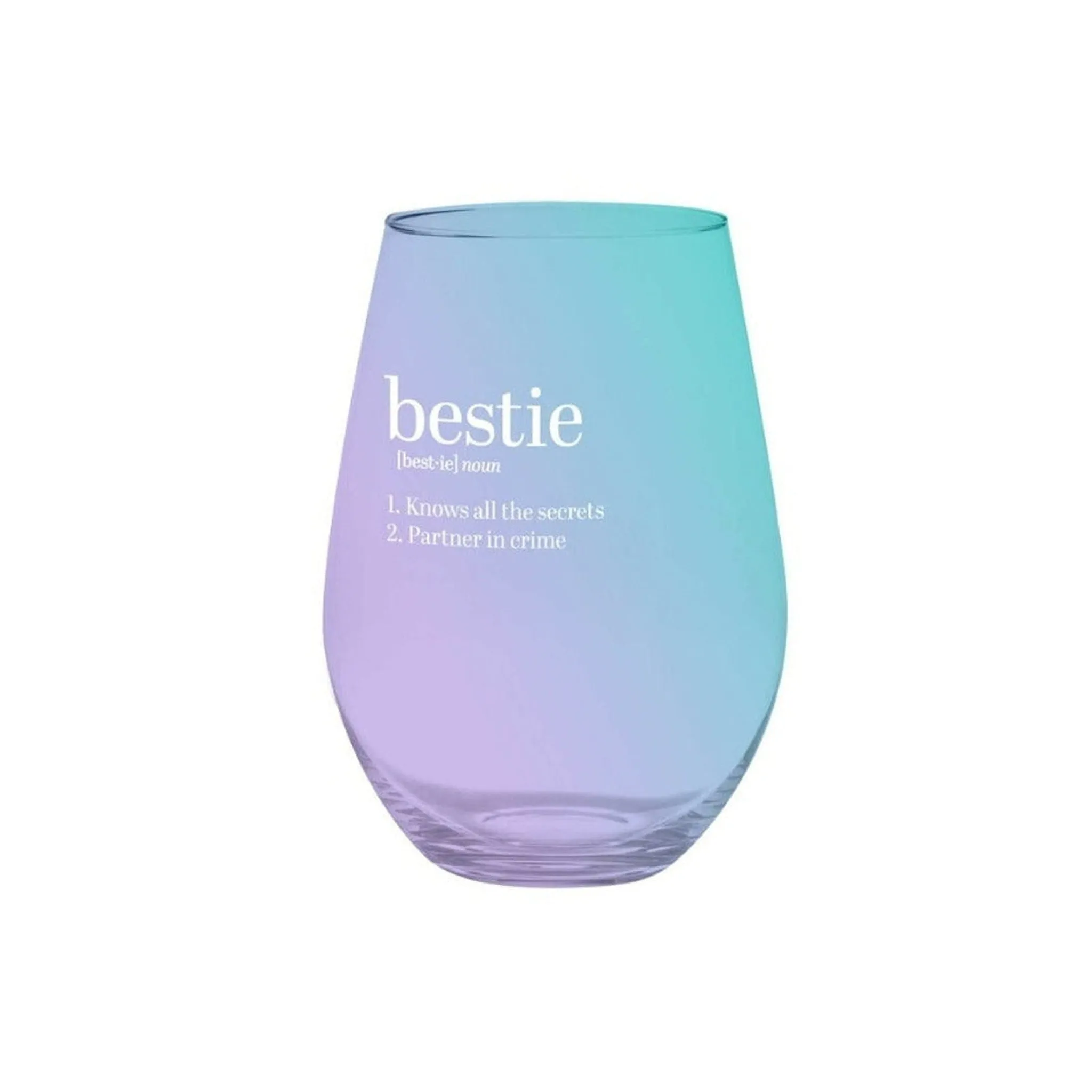 Slant Jumbo Stemless Wine Glass