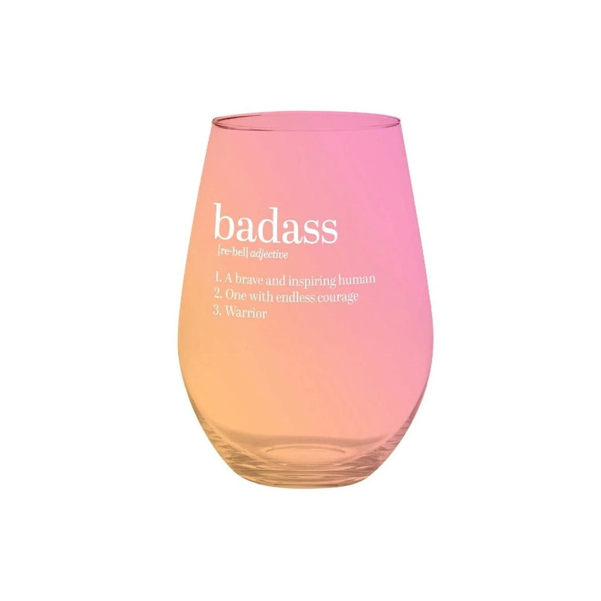 Slant Jumbo Stemless Wine Glass