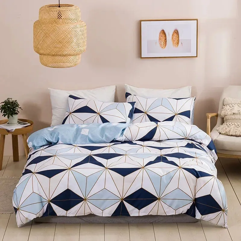 Soft Queen Bedding Set with King Duvet Cover – Affordable Single/Double Quilt Cover, Comfortable Bed Set