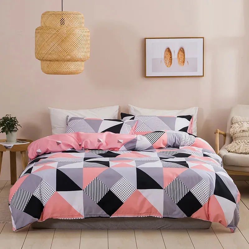 Soft Queen Bedding Set with King Duvet Cover – Affordable Single/Double Quilt Cover, Comfortable Bed Set