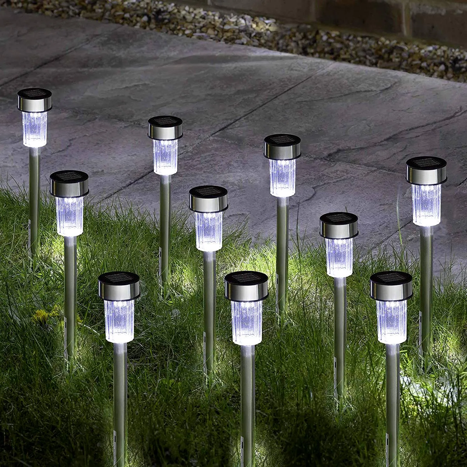 Solar Lights Outdoor Garden 10 Pieces