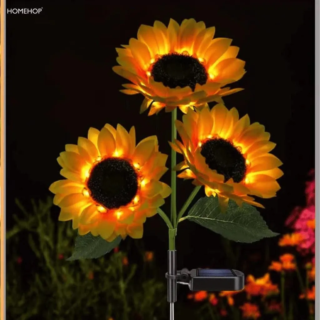 Solar Outdoor Decor Light Sunflower LED Garden Decoration Light for Home, Patio ,Lawn ,Garden and Yard