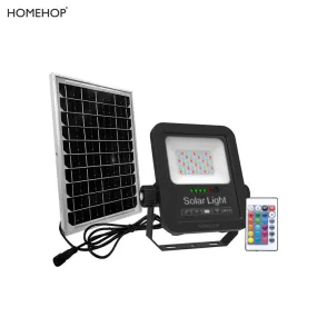 Solar outdoor Waterproof RGB Flood light with Remote Control for Home and Outdoor Purpose