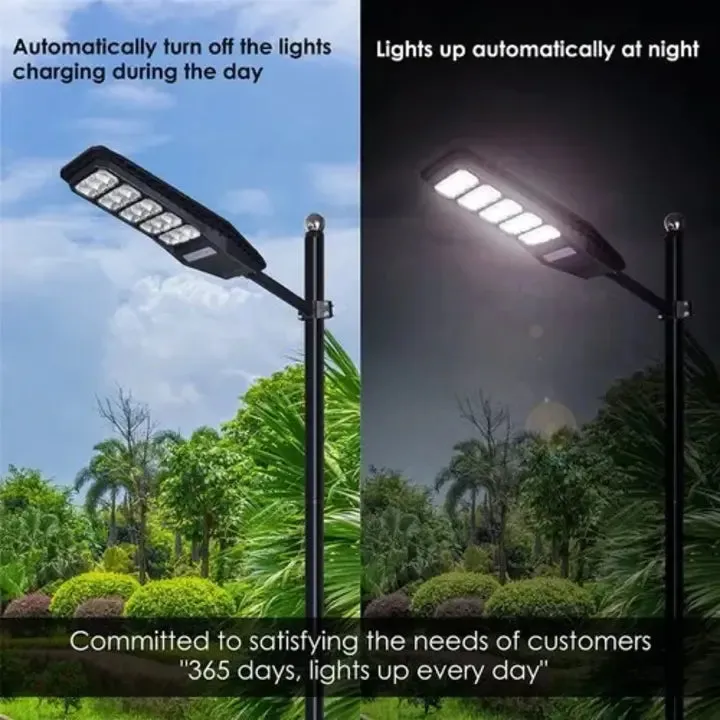 Solar Road Lighting Street Lamp With Motion Sensor For Home Outdoor Garden, Renewed (300W)