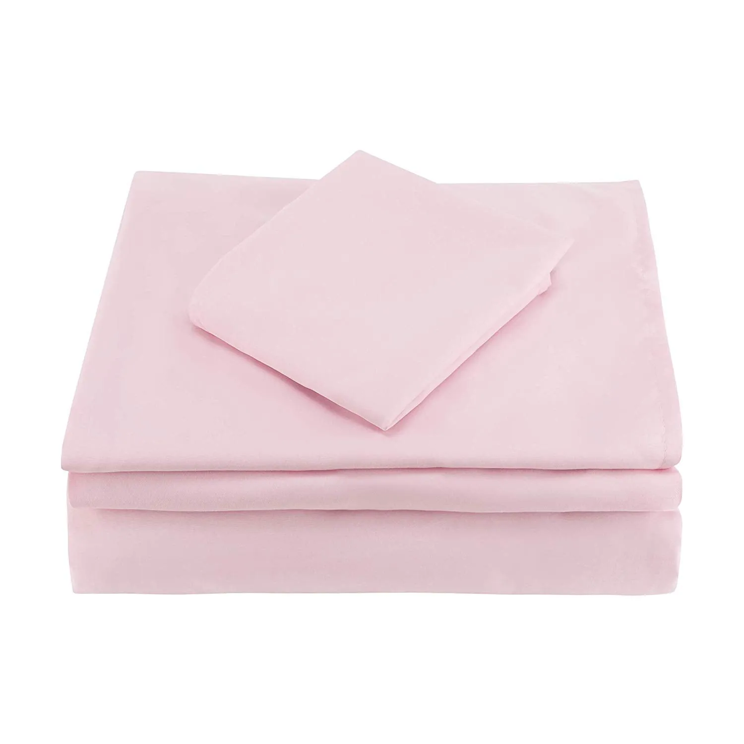 Solid Pink 4-Piece Toddler Bedding Set