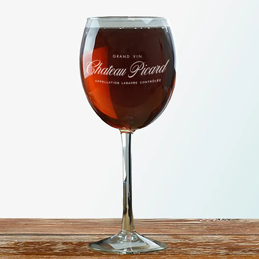 Star Trek: Picard Chateau Picard Logo Wine Glass