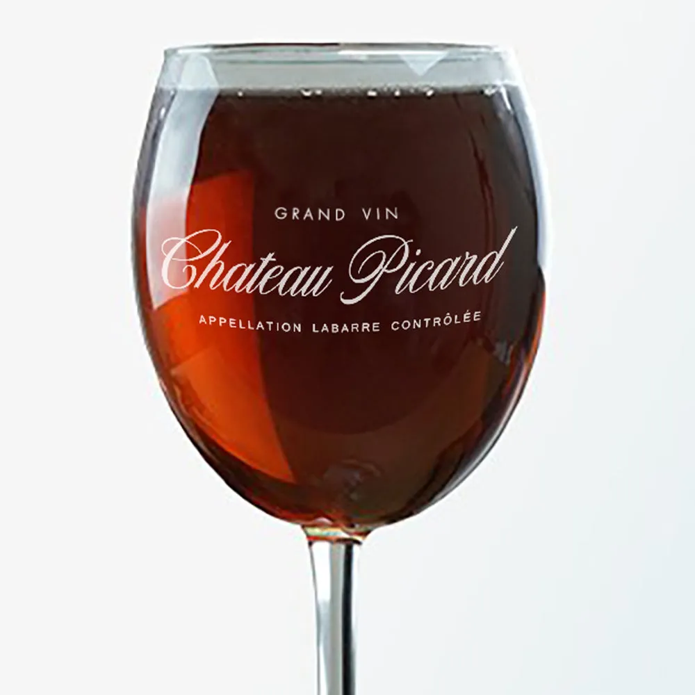 Star Trek: Picard Chateau Picard Logo Wine Glass