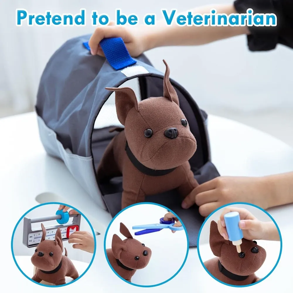 StitchesandTweed Veterinary Play Set Blue