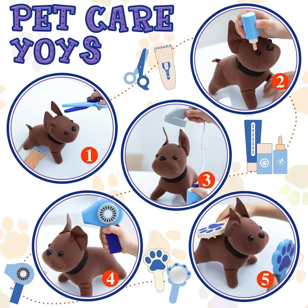 StitchesandTweed Veterinary Play Set Blue