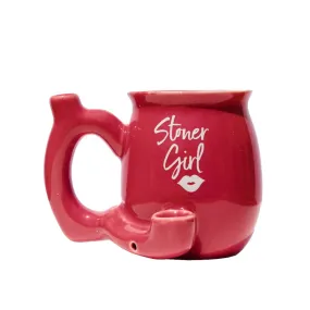 Stoner Pipe Mug - "Stoner Girl Red" Design