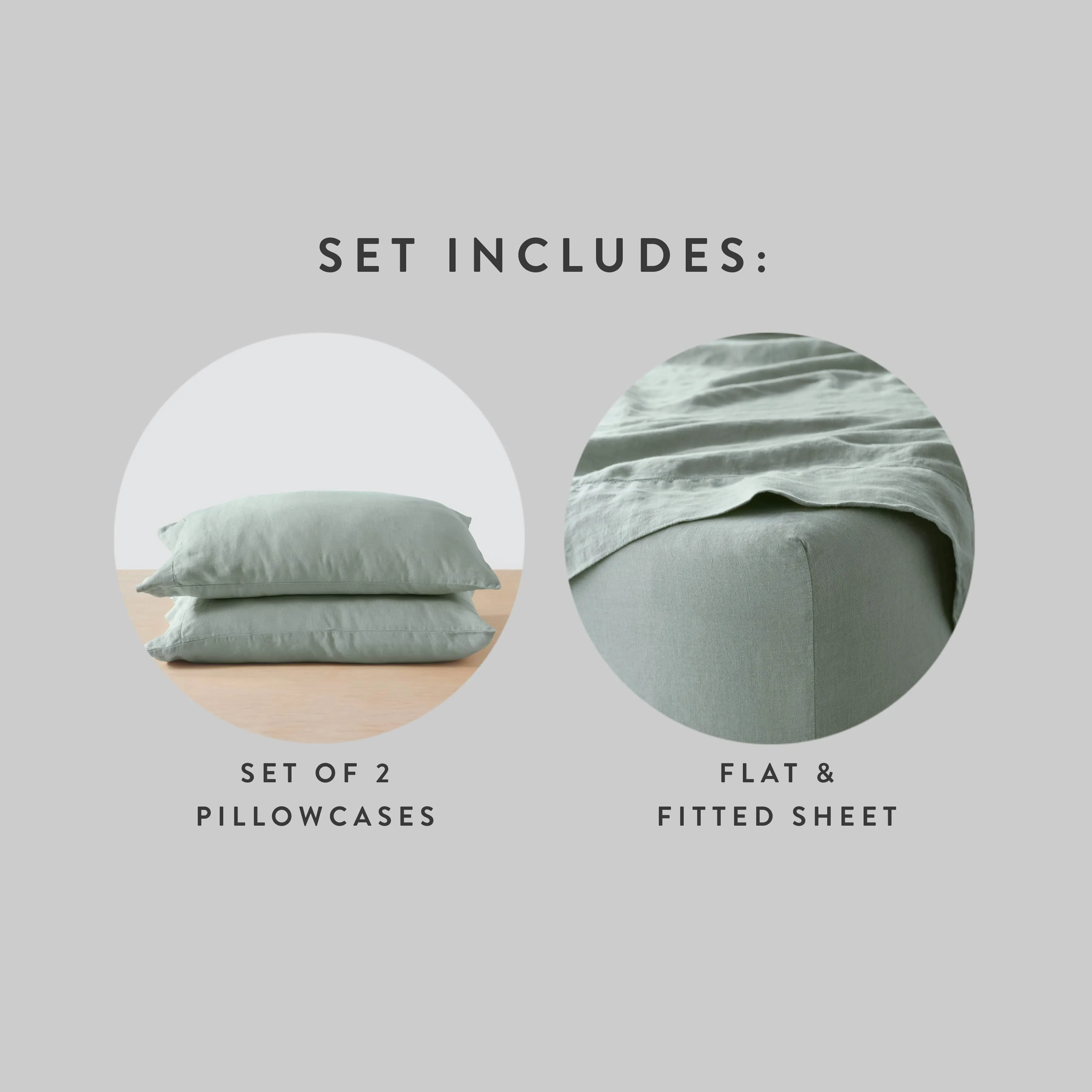 Stonewashed Linen Sheet Set