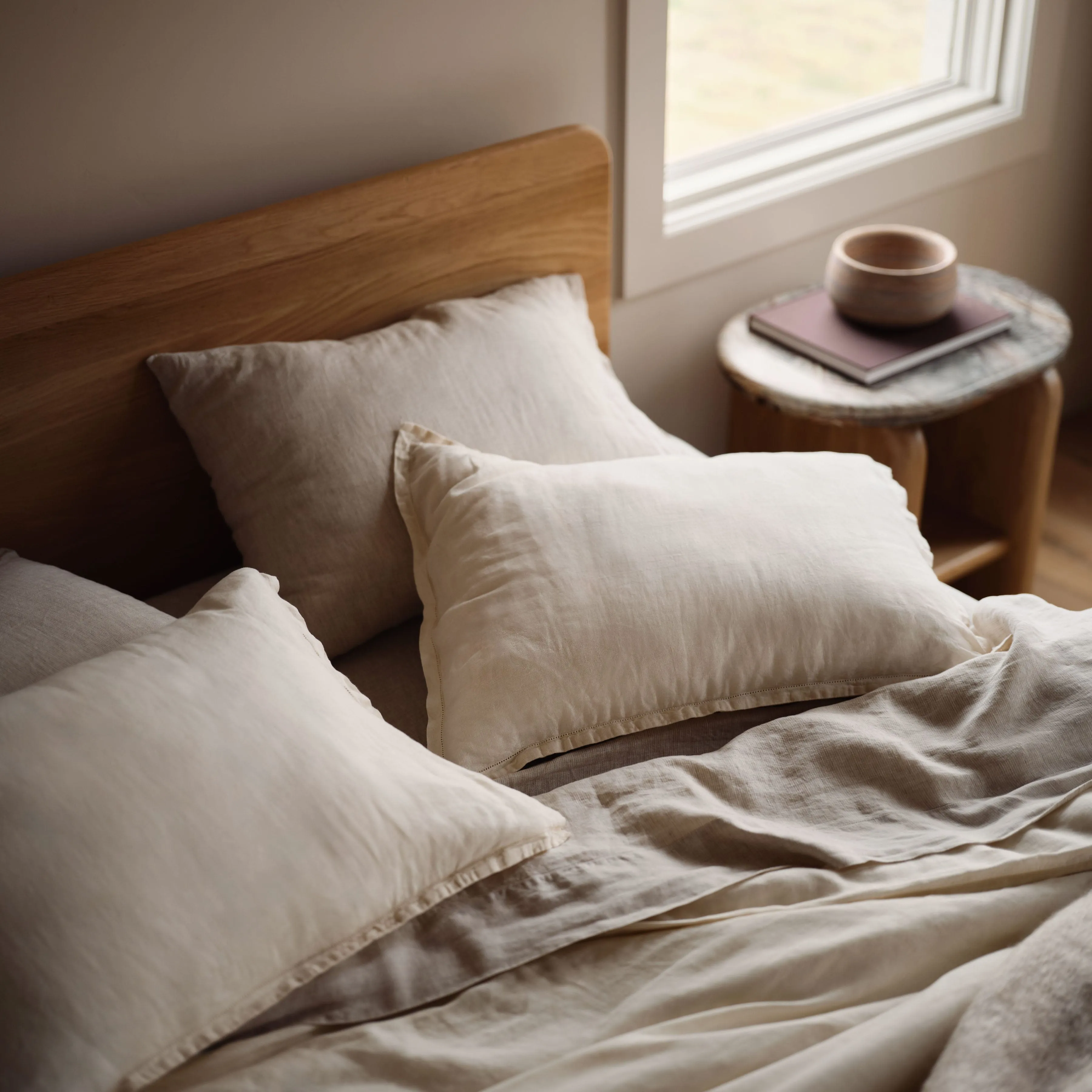 Stonewashed Linen Sheet Set