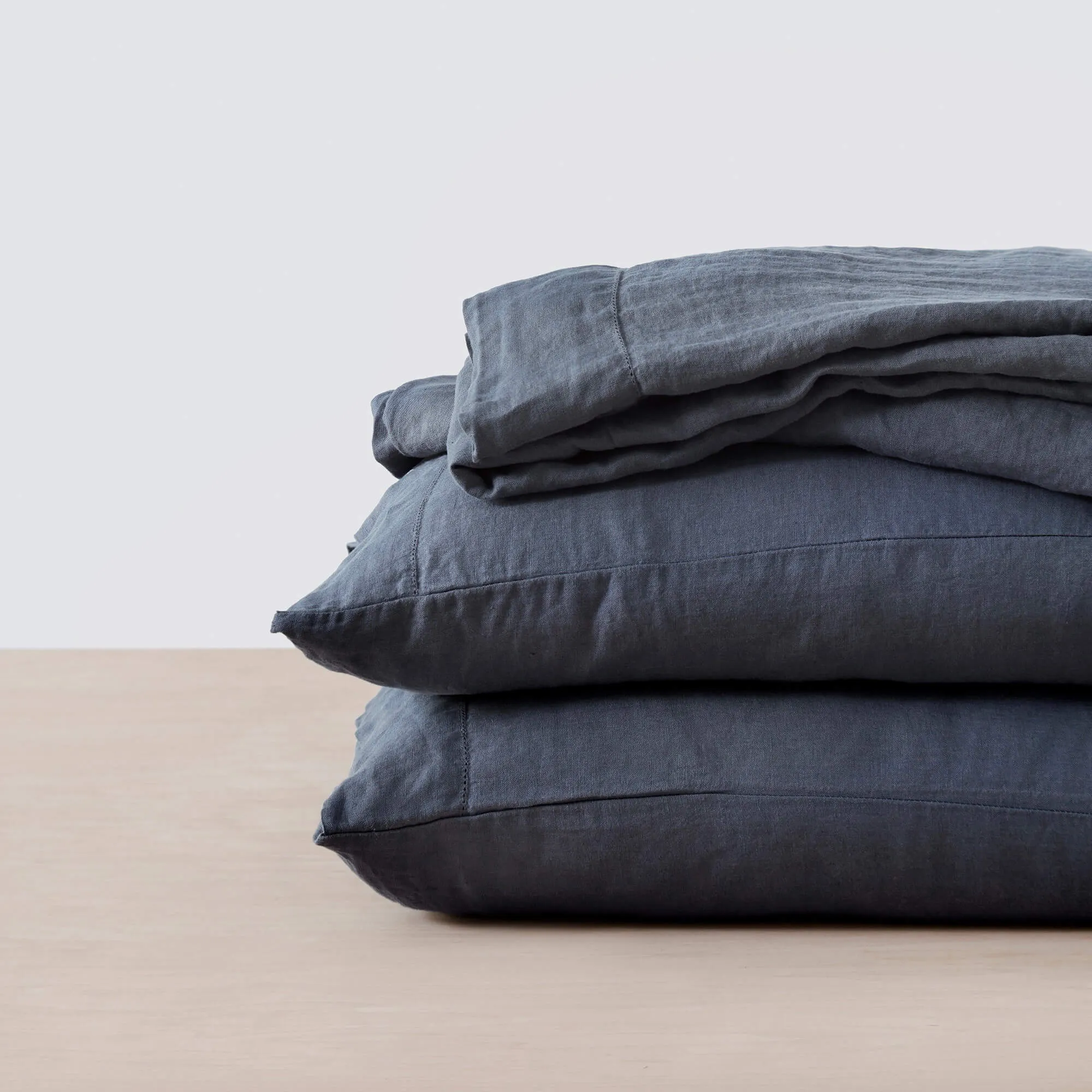 Stonewashed Linen Sheet Set