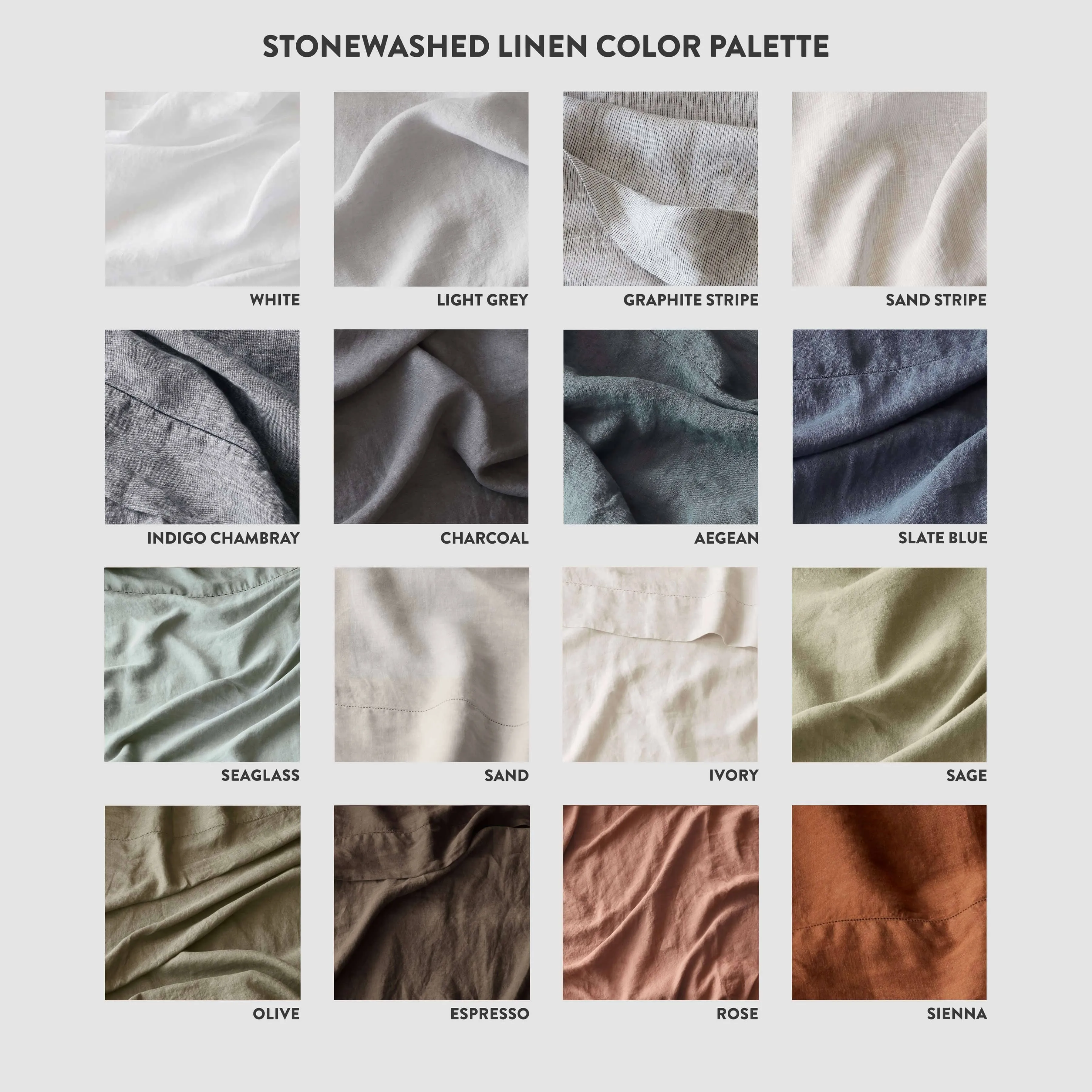 Stonewashed Linen Sheet Set