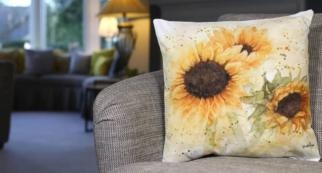 Sunflowers Medium Pillow (17"x17")