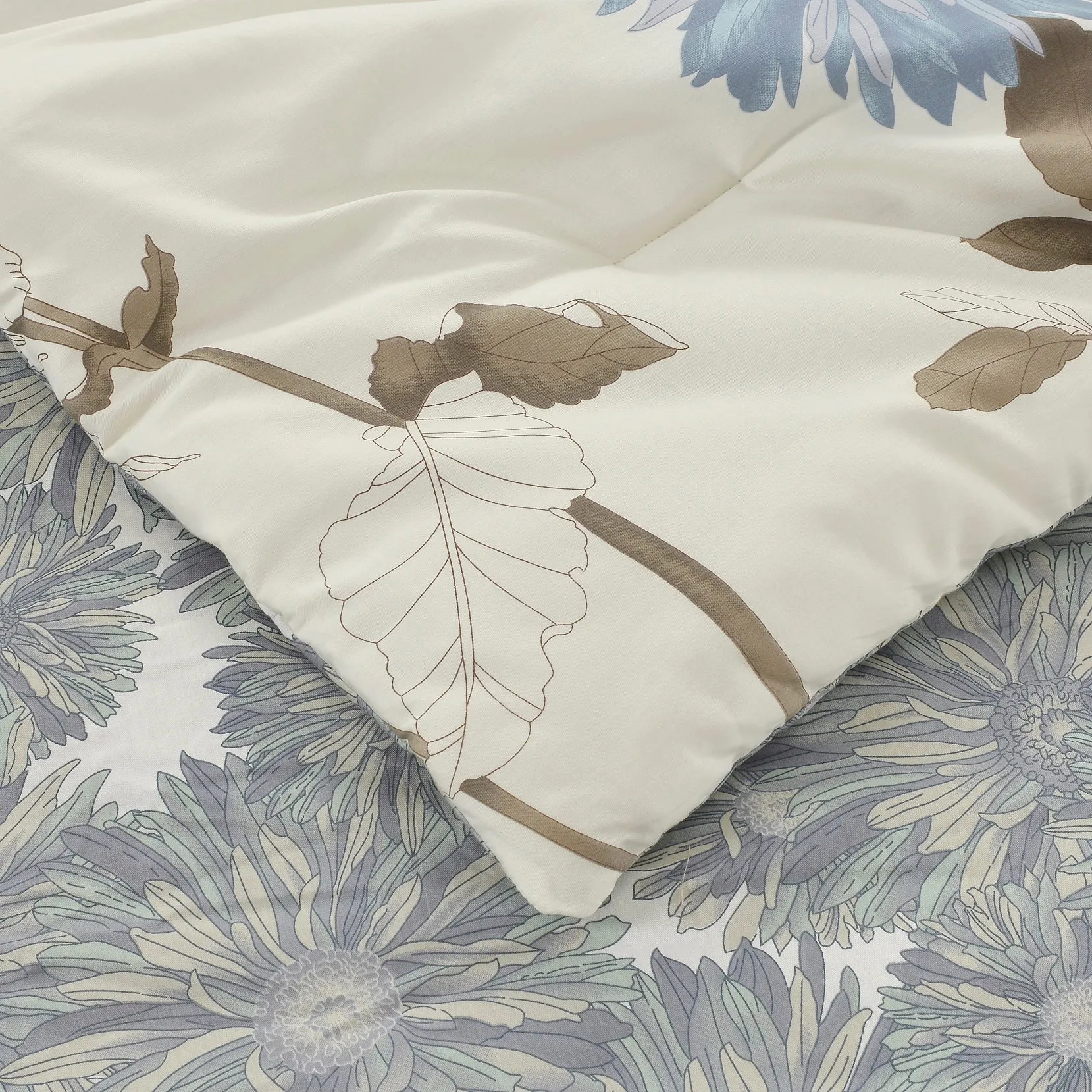 Swanson Beddings Daisy Floral Comforter Set: Comforter and and Pillow Shams 100% Cotton Shell