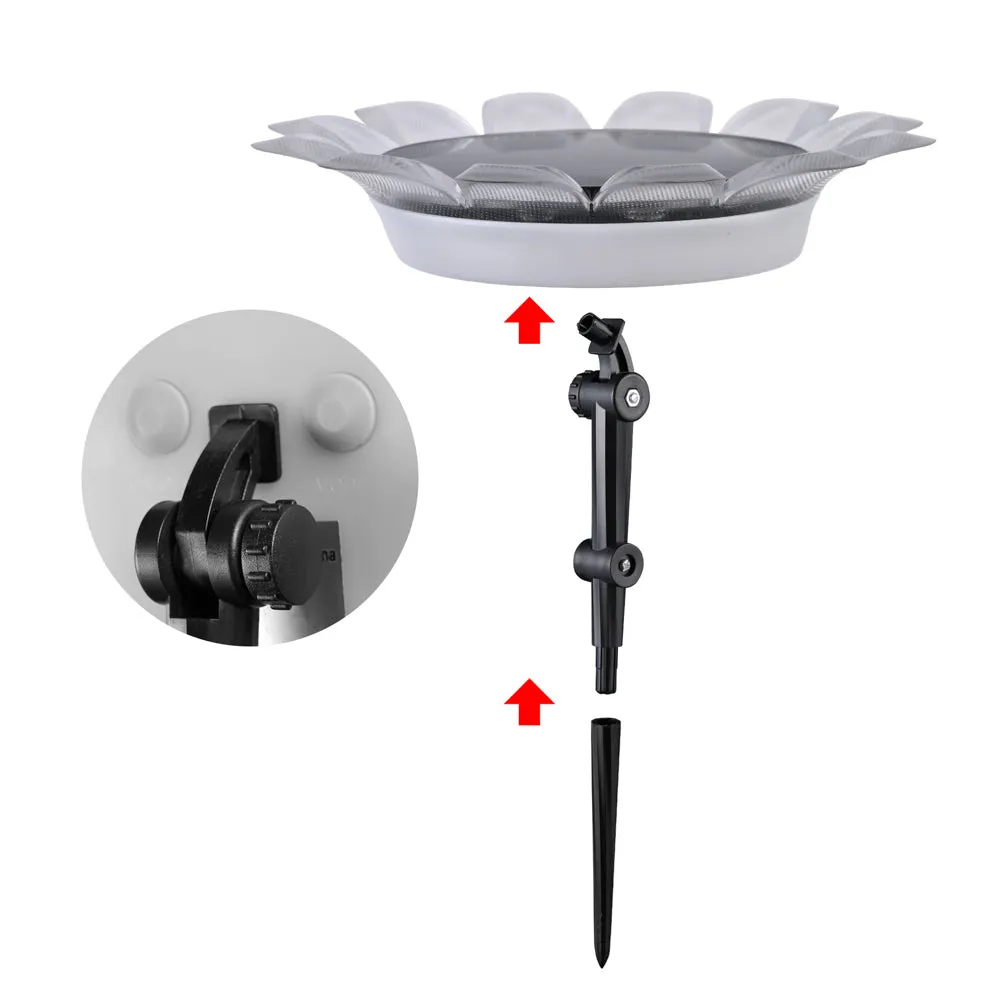 TheLAShop Solar Yard Light Sunflower with Stake Outdoor Waterproof RGB