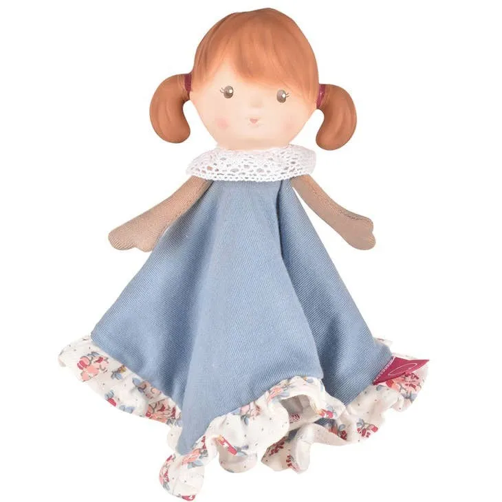 Tikiri Teeny Doll Organic Comforter w/ Natural Rubber Head