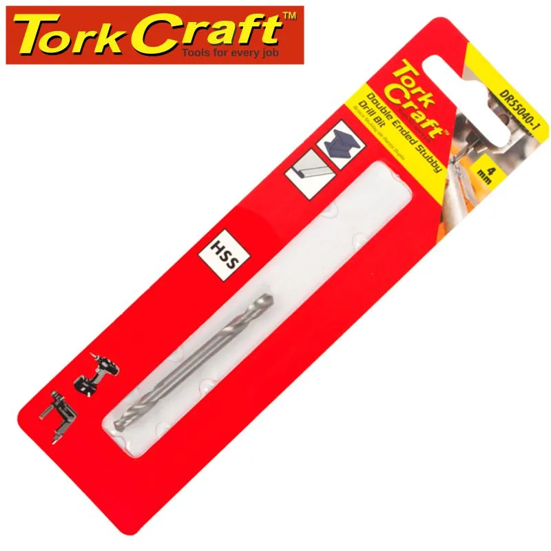 TORK CRAFT DOUBLE END STUBBY HSS 4MM 1 PC DR55040-1