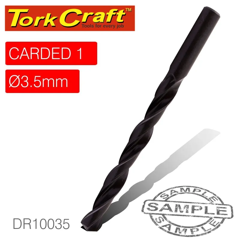 TORK CRAFT DRILL BIT HSS STANDARD 3.5MM 1/CARD DR10035