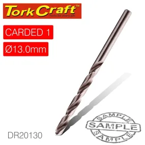 TORK CRAFT DRILL HSS 13.0MM 135DEG 1/CARD INDUSTRIAL BIT DR20130