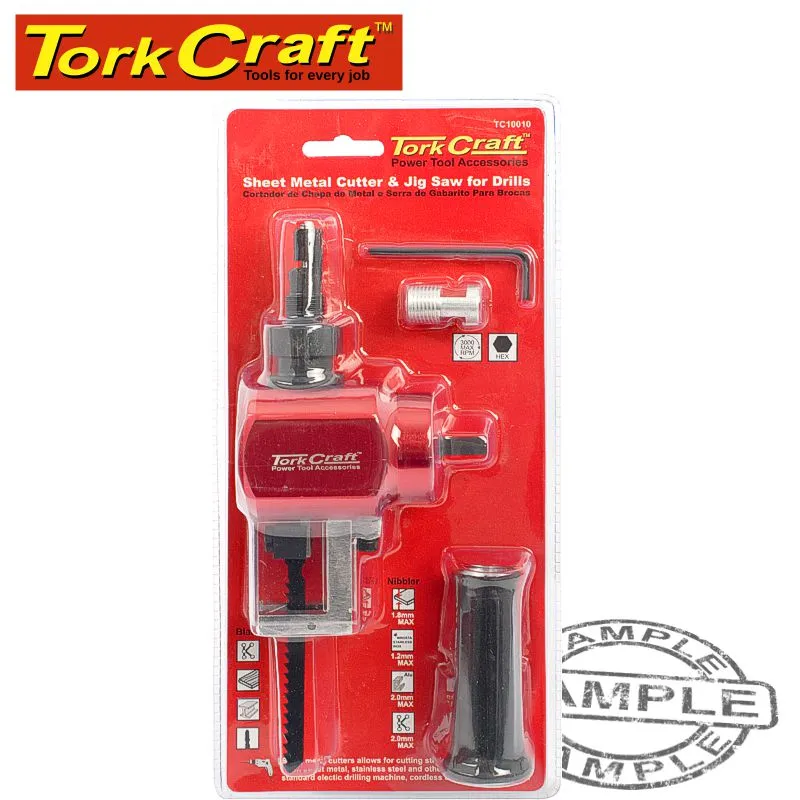 TORK CRAFT NIBBLER JIG SAW ATTACHMENT FOR  DRILLS FOR CUTTING SHEET METALS / WOOD TC10010