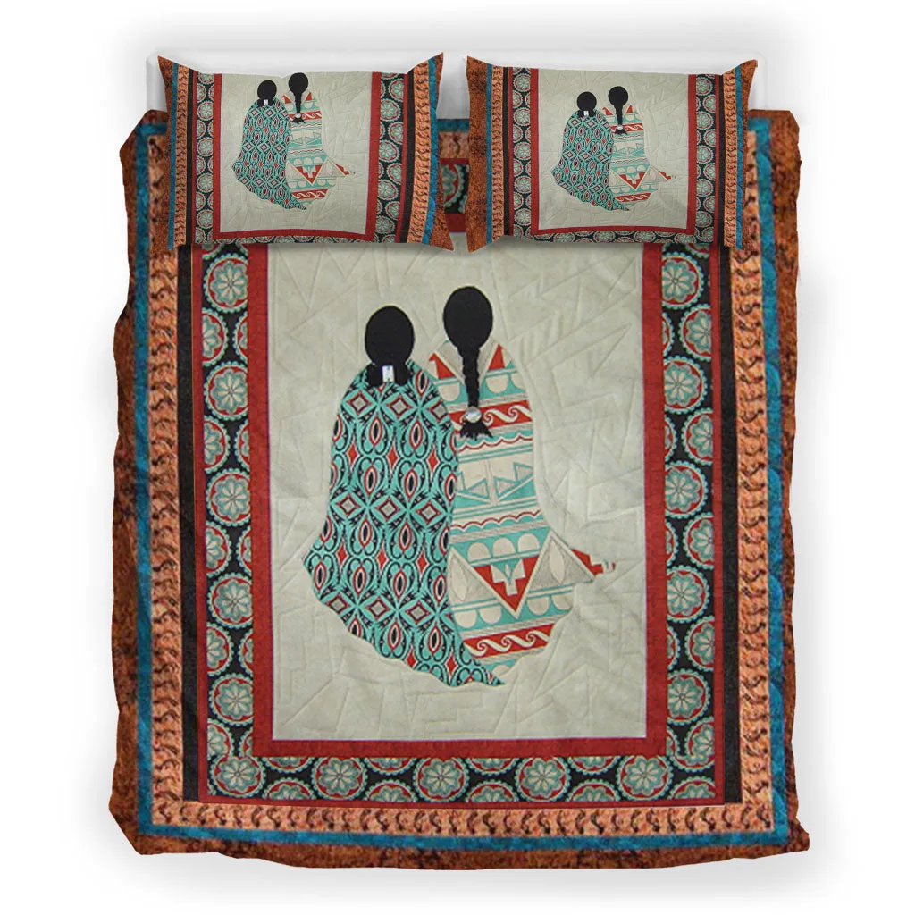 Two Girls Motifs Bedding Set WCS