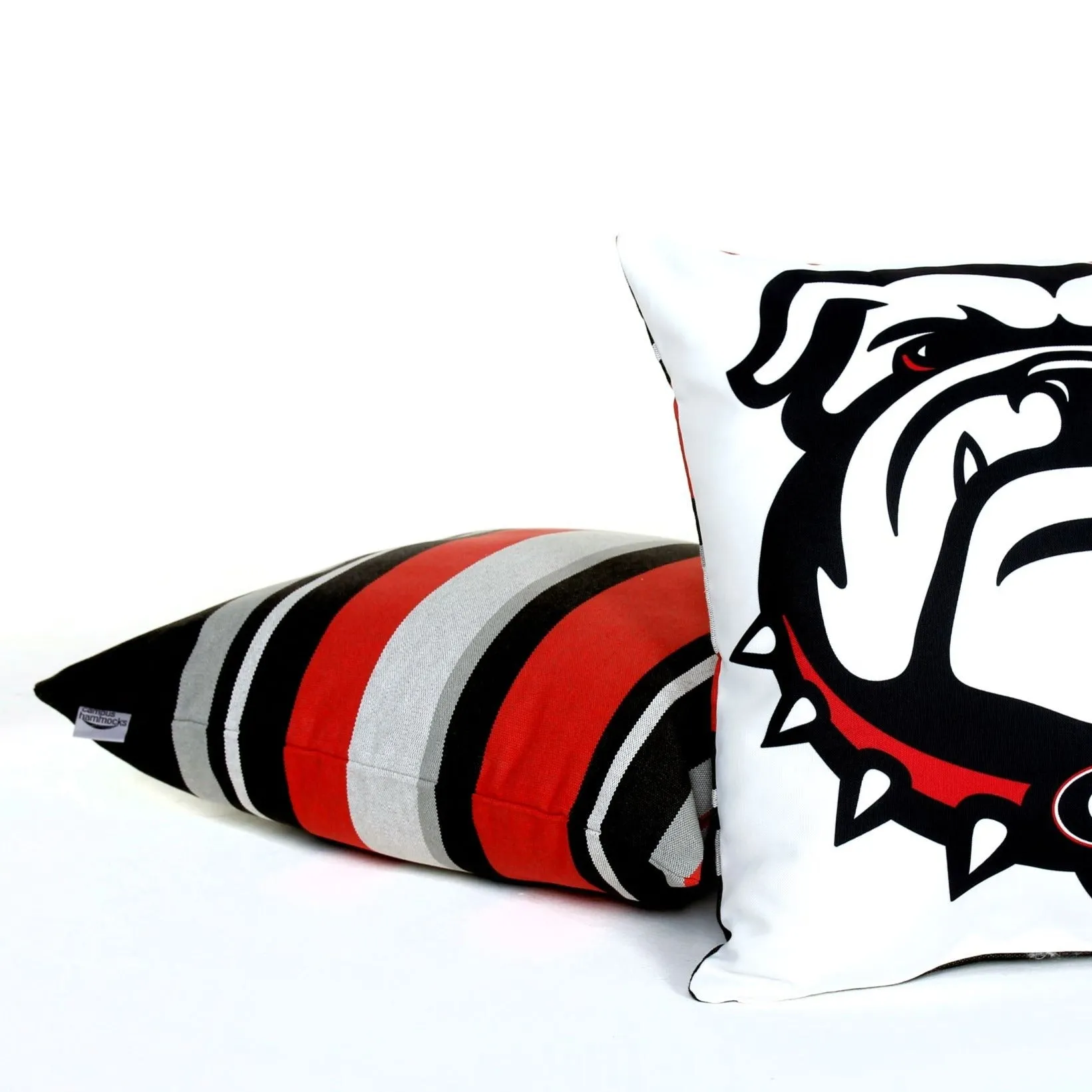 University of Georgia Colors Striped Pillow Cover | UGA PILLOW