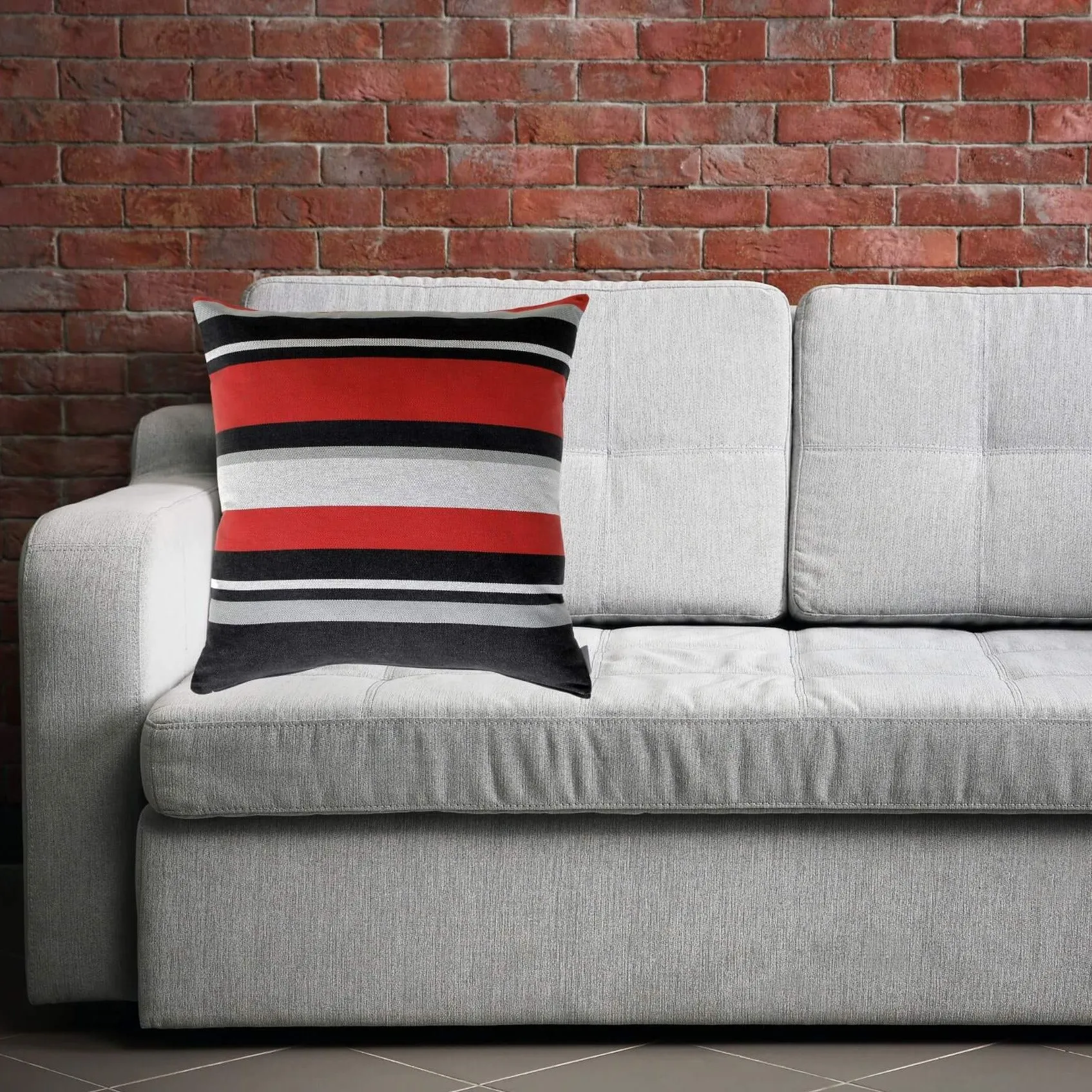 University of Georgia Colors Striped Pillow Cover | UGA PILLOW