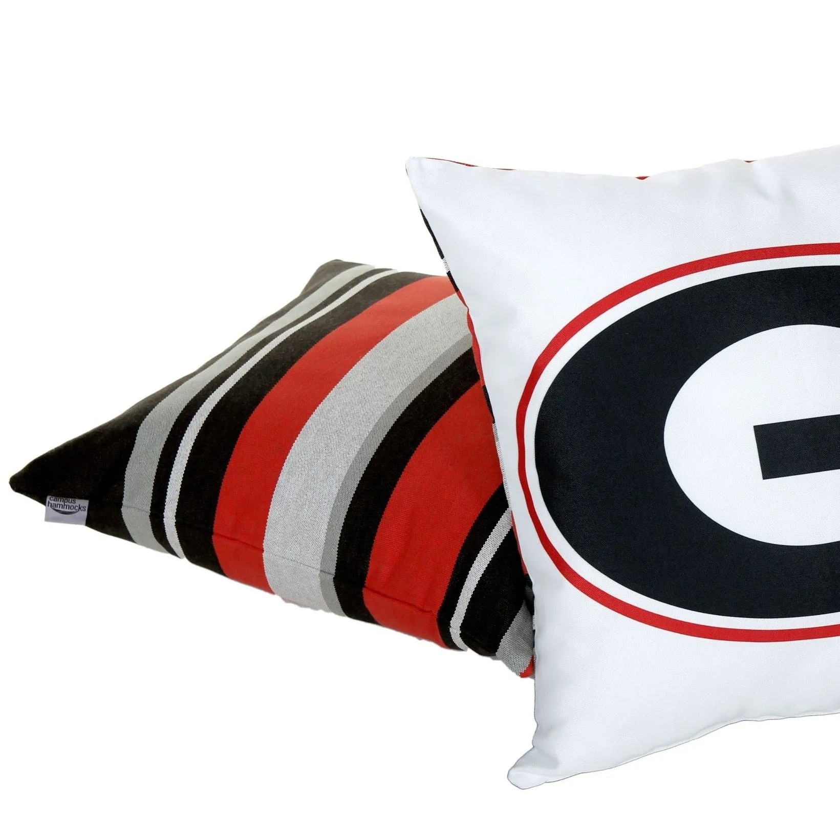 University of Georgia Colors Striped Pillow Cover | UGA PILLOW